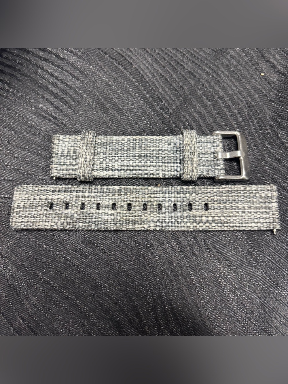 ~BUNDLE ONLY~ 20mm Gray Fabric Watch Band - Quick Release